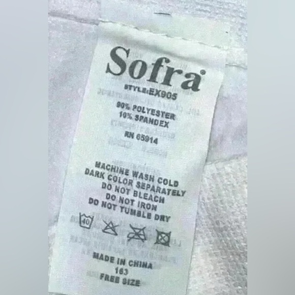 🟣Sofra White Leggings – One Size (Fits S–XL) - Picture 4 of 4